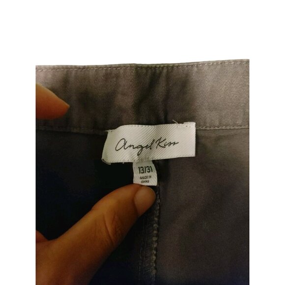 Angel Kiss Grey Cargo Pants Women’s Jrs Size 13/31 Good Condition - Picture 4 of 8